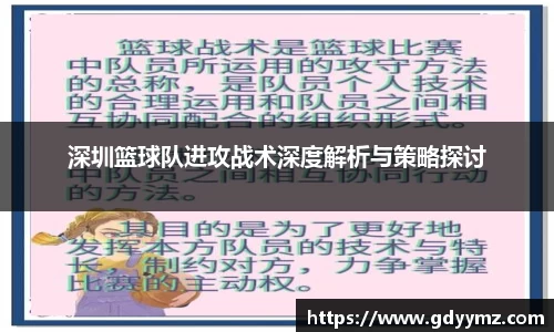 深圳篮球队进攻战术深度解析与策略探讨